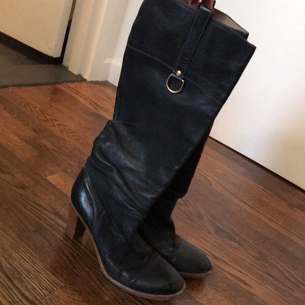 Coach knee-high black boots size 10
